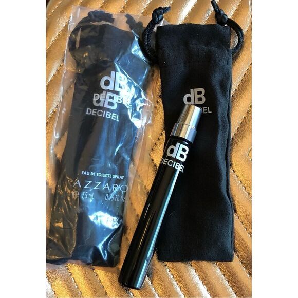 AZZARO - NWOT - Set of 2 db Decibel For Man Spray Minis w/Pouch. .25 fl oz Each - Picture 8 of 13